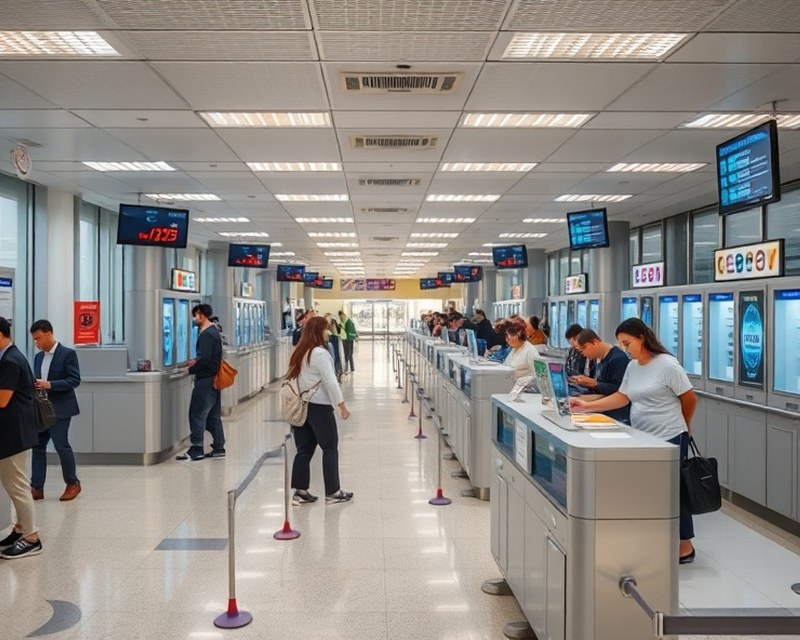 Equipo técnico trabajando sobre un terminal de autoservicio